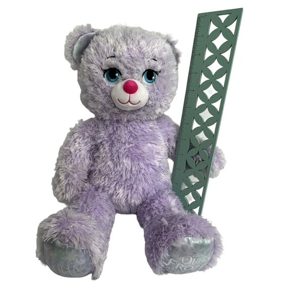 Build A Bear Plush Disney Olafs Frozen Adventure Anna Bear Purple Sparkle BAB - Picture 11 of 12